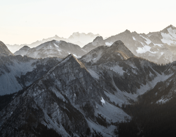 Mountains with snow