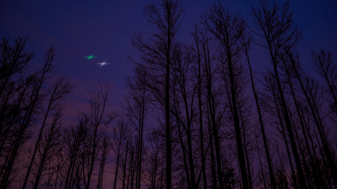 Drone at night