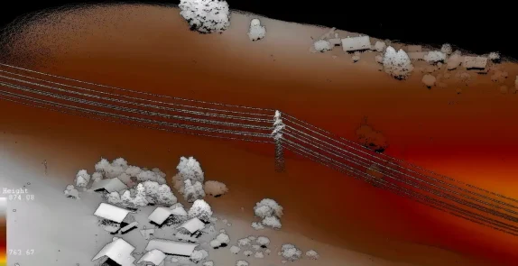 LIDAR point cloud with TOPODRONE LIDAR
