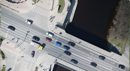 AERIAL PHOTOGRAPHY OF URBAN TERRAIN, LATVIA