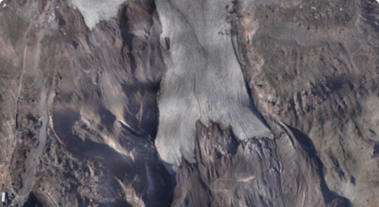 AERIAL PHOTOGRAPHY OF MOUNT ELBRUS AT 4,000 M / 13,123 FT ALTITUDE
